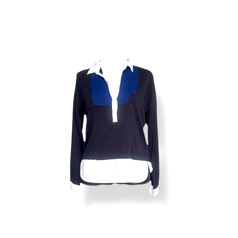 💙𝐓𝐇𝐄 𝐊𝐎𝐎𝐏𝐋𝐄𝐒 𝐒𝐏𝐎𝐑𝐓 Colour block long sleeve polo